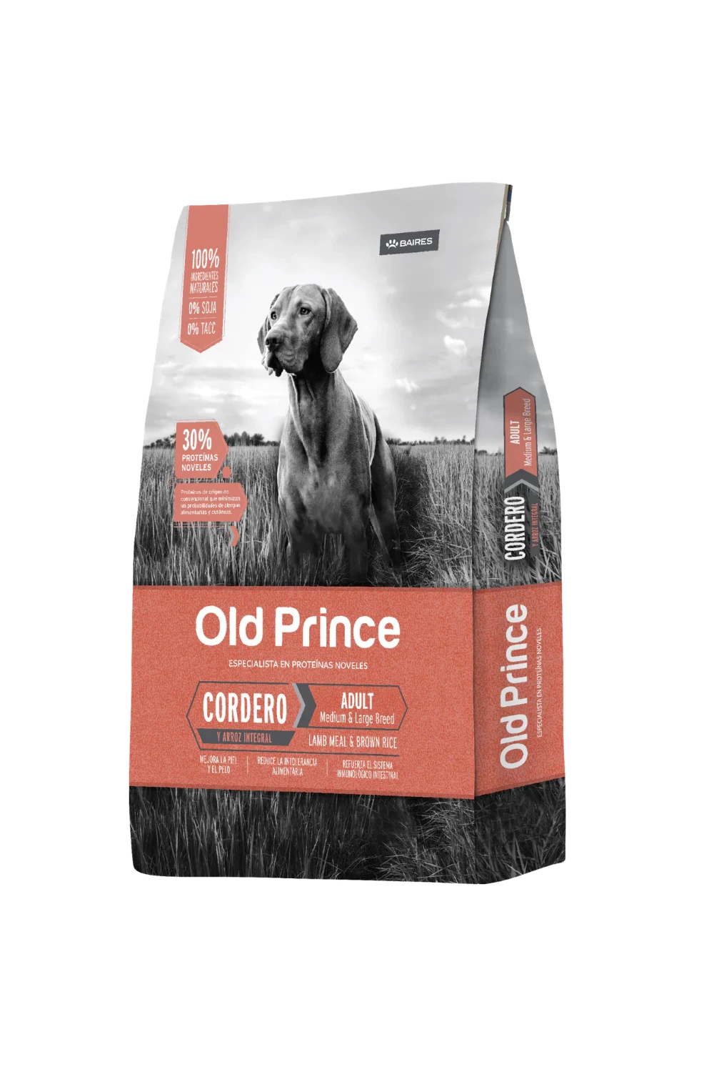 Old Prince cordero Perro adulto raza med y gde 15 kg