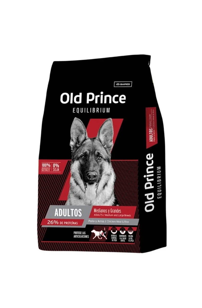 Old Prince pollo Perro ad raza med y gde 20 kg